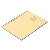 Klassiek handschrift Elegante naam Beige kleur Notitieboek (Linkerzijde)