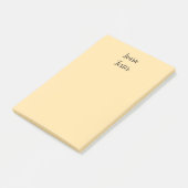 Klassiek handschrift Elegante naam Beige kleur Post-it® Notes (Schuin)