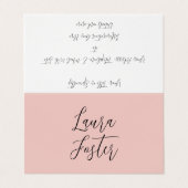 Klassiek handschrift Elegante naam Roos Goud Visitekaartje (Buitenkant ongevouwen)