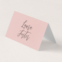 Klassiek handschrift Elegante naam Roos Goud Visitekaartje