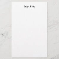 Klassiek handschrift Elegante naam zwart wit