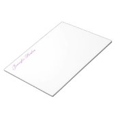 Klassiek handschrift Jouw naam Stijlvol Notitieblok (Schuin)