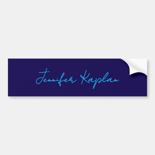 Klassiek handschrift Minimalistisch Professioneel Bumpersticker (Voorkant)