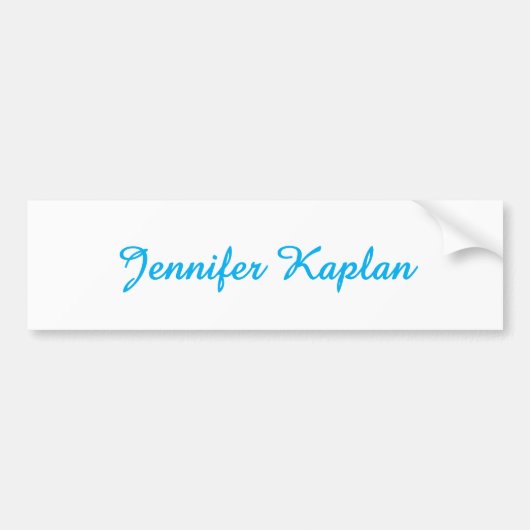 Klassiek handschrift Minimalistisch Professioneel Bumpersticker (Voorkant)