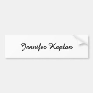 Klassiek handschrift Minimalistisch Professioneel Bumpersticker