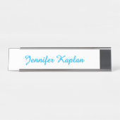 Klassiek handschrift Minimalistisch Professioneel Bureau Naambordje (Voorkant)