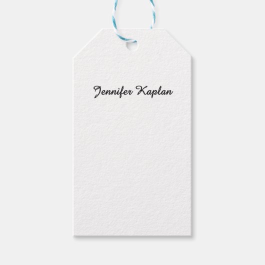 Klassiek handschrift Minimalistisch Professioneel Cadeaulabel (Voorkant)