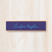 Klassiek handschrift Minimalistisch Professioneel Deurbordje (Voorkant)