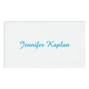 Klassiek handschrift Minimalistisch Professioneel Naambadge