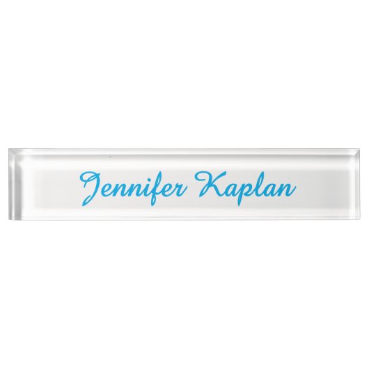 Klassiek handschrift Minimalistisch Professioneel Naambordje (Voorkant)