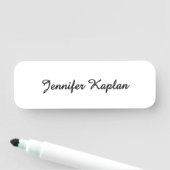 Klassiek handschrift Minimalistisch Professioneel Naamplaatje (In situ)