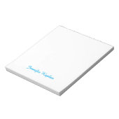 Klassiek handschrift Minimalistisch Professioneel Notitieblok (Linkerzijde)