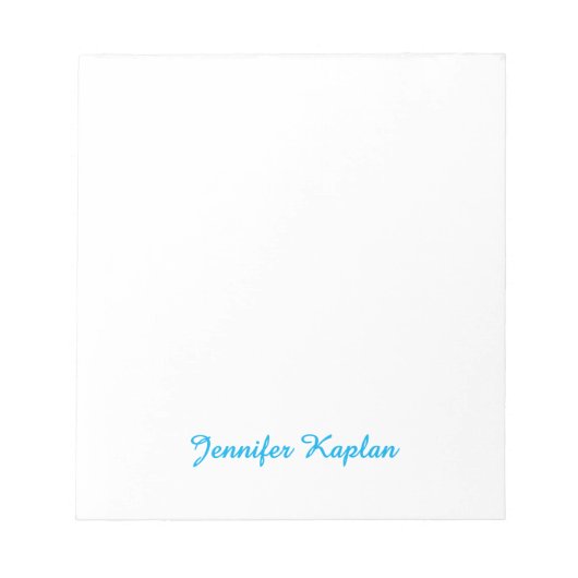 Klassiek handschrift Minimalistisch Professioneel Notitieblok (Voorkant)
