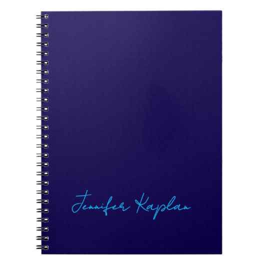 Klassiek handschrift Minimalistisch Professioneel Notitieboek (Voorkant)