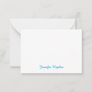 Klassiek handschrift Minimalistisch Professioneel Notitiekaartje