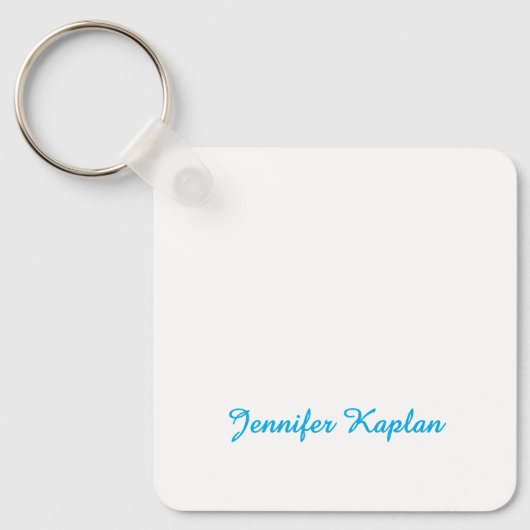 Klassiek handschrift Minimalistisch Professioneel Sleutelhanger (Voorkant)