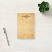 Klassiek handschrift Monogram Elegante Sjabloon Post-it® Notes (Kantoor)