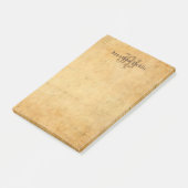 Klassiek handschrift Monogram Elegante Sjabloon Post-it® Notes (Schuin)