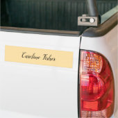Klassiek handschrift Plain Simple Beige Bumpersticker (Op Truck)