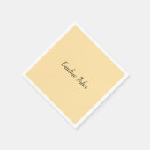 Klassiek handschrift Plain Simple Beige Servet (Hoek)