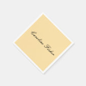 Klassiek handschrift Plain Simple Beige Servet (Hoek)