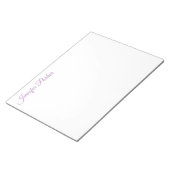 Klassiek handschrift Uw naam Femininieus Stijlvol Notitieblok (Schuin)