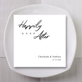 Klassiek 'Happily Ever After' Black Script bruilof Servet