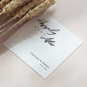 Klassiek 'Happily Ever After' Black Script bruilof Servet