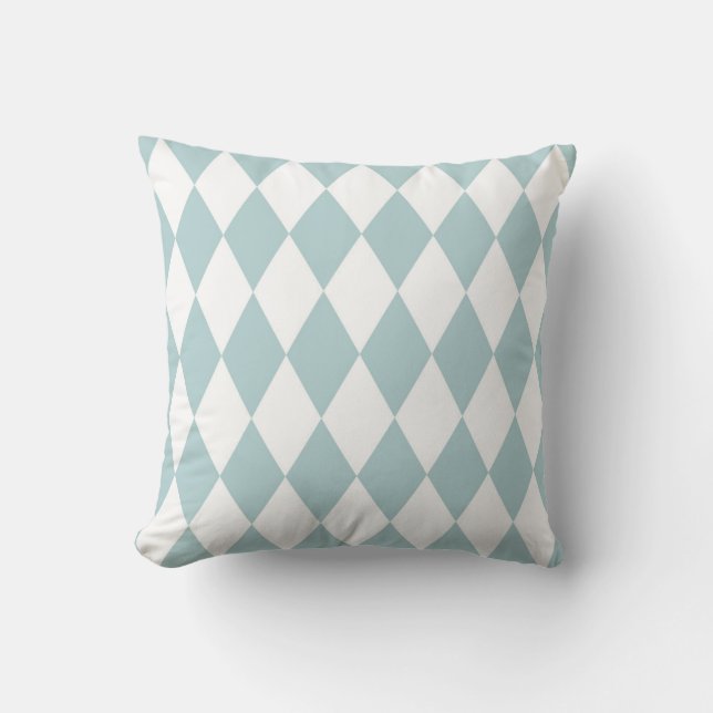 Klassiek Harlequin Diamond Patroon Kussen (Voorkant)