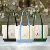 Klassiek Hart Monogram Bruid Tote Bag