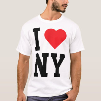 Klassiek hart van New York NY Throwback Design T-shirt