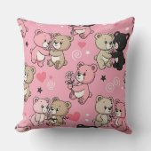 Klassiek Hartjes Patroon voor Teddys Kussen (Voorkant)