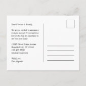 Klassiek hebben we 'Black Moving Announcement' ver Aankondigingskaart (Achterkant)