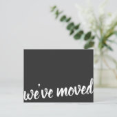 Klassiek hebben we 'Black Moving Announcement' ver Aankondigingskaart (Staand voorkant)