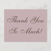 , klassiek "Heel erg bedankt!" Briefkaart (Voorkant)