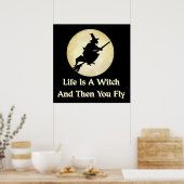 Klassiek heks Gezegde Poster (Keuken)