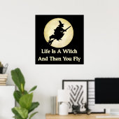 Klassiek heks Gezegde Poster (Thuiskantoor)