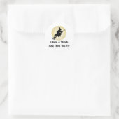 Klassiek heks Gezegde Ronde Sticker (Tas)