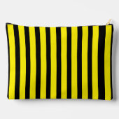 Klassiek Helder Geel en Zwart Gestreept Etui (Achterkant)