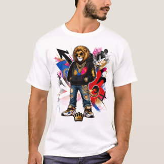 Klassiek heren ronde hals t-shirt - aangepaste gra