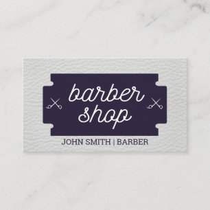 Klassiek   Herenkapper   Lederen afwerking   Kappe Visitekaartje