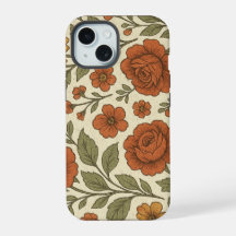 Klassiek herfst bloempatroon – Rustieke botanische
