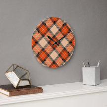 Klassiek herfst pomkin Oranje bruin Tartanpatroon