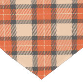 Klassiek herfst pomkin Oranje bruin Tartanpatroon Medium Tafelloper (Hoek)