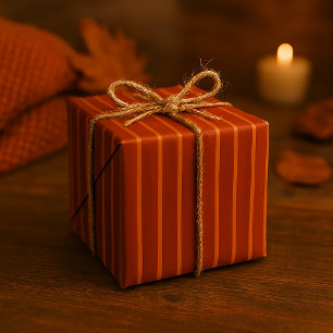 Klassiek herfst streep naadloos patroon cadeaupapier