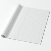 Klassiek herringbone White Grey Pattern Cadeaupapier (Uitgerold)