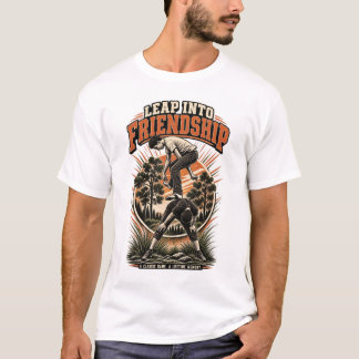 Klassiek hinkelspel uit vroeger tijden Vriendschap T-shirt