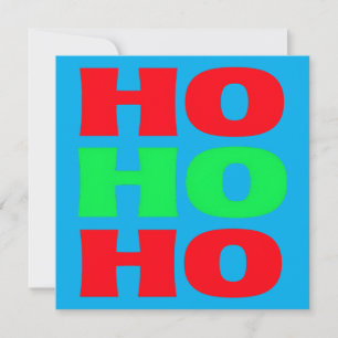 Klassiek Ho Ho Ho Tijdloze Kerstmis Feestdagenkaart