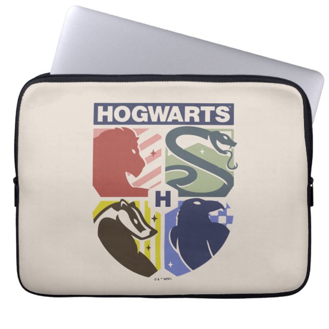 Klassiek HOGWARTS™ Gestempeld Wapen Laptop Sleeve (Voorkant)