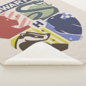 Klassiek HOGWARTS™ Gestempeld Wapen Sherpa Deken (3/4)